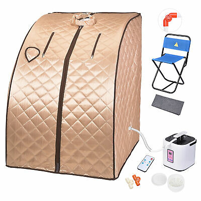 2l Portable Steam Sauna Spa Tent Slim Weight Loss Detox Therapy Home With Chair