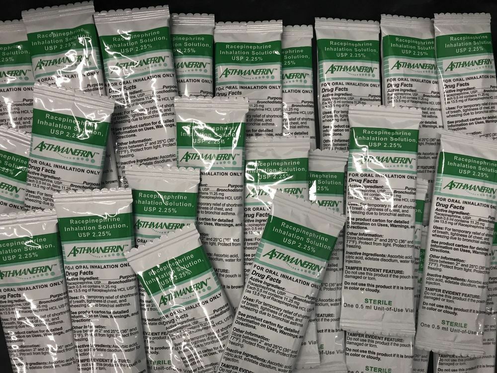 Asthmanefrin Asthma Medication Refill, 10 Packets -expiration Date 03-2022