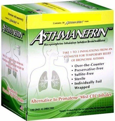 Asthmanefrin Asthma Medication Refill, 30 Count Expiration Sept 2022