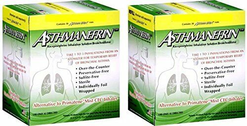 Asthmanefrin Asthma Medication Refill, 30 Count (pack Of 2) Expiration Sept 2022